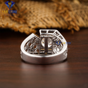 2.00 TDW Round Cut Men’s Diamond Solitaire Ring