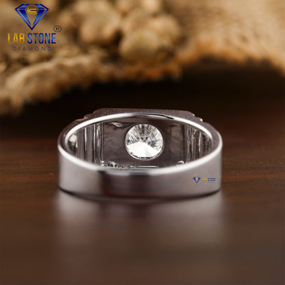 1.24 TDW Round Cut Daimond Men’s Solitaire Ring