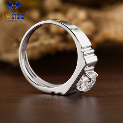 1.24 TDW Round Cut Daimond Men’s Solitaire Ring