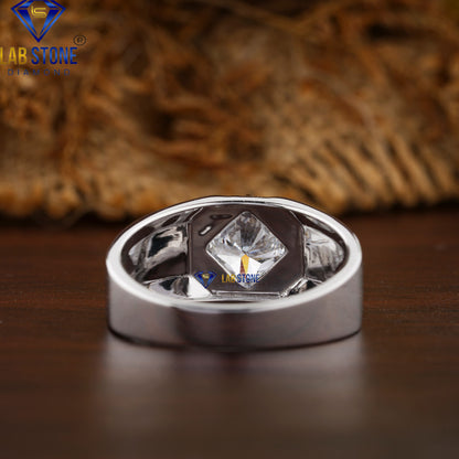 1.51 TDW Cushion Cut Daimond Men’s Solitaire Ring