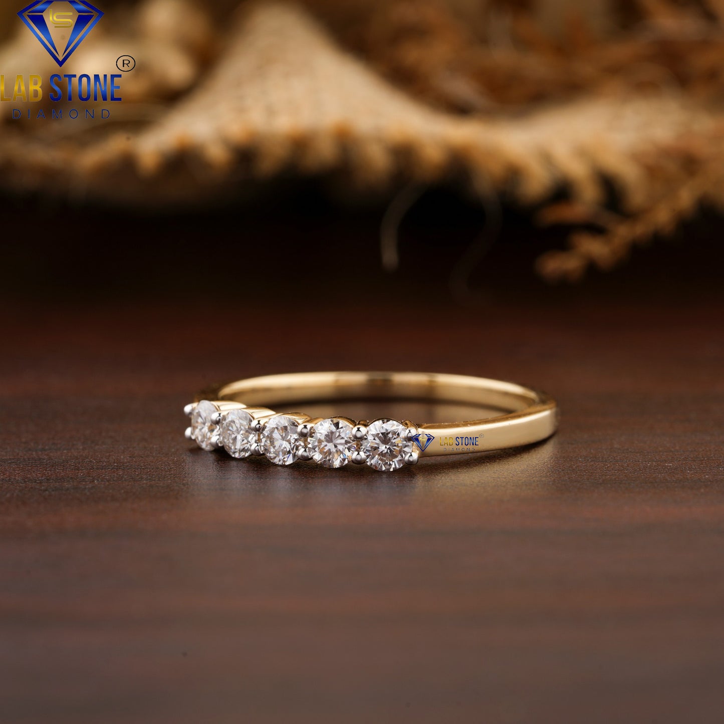 0.39 TDW Round Cut Women’s Diamond Band Ring