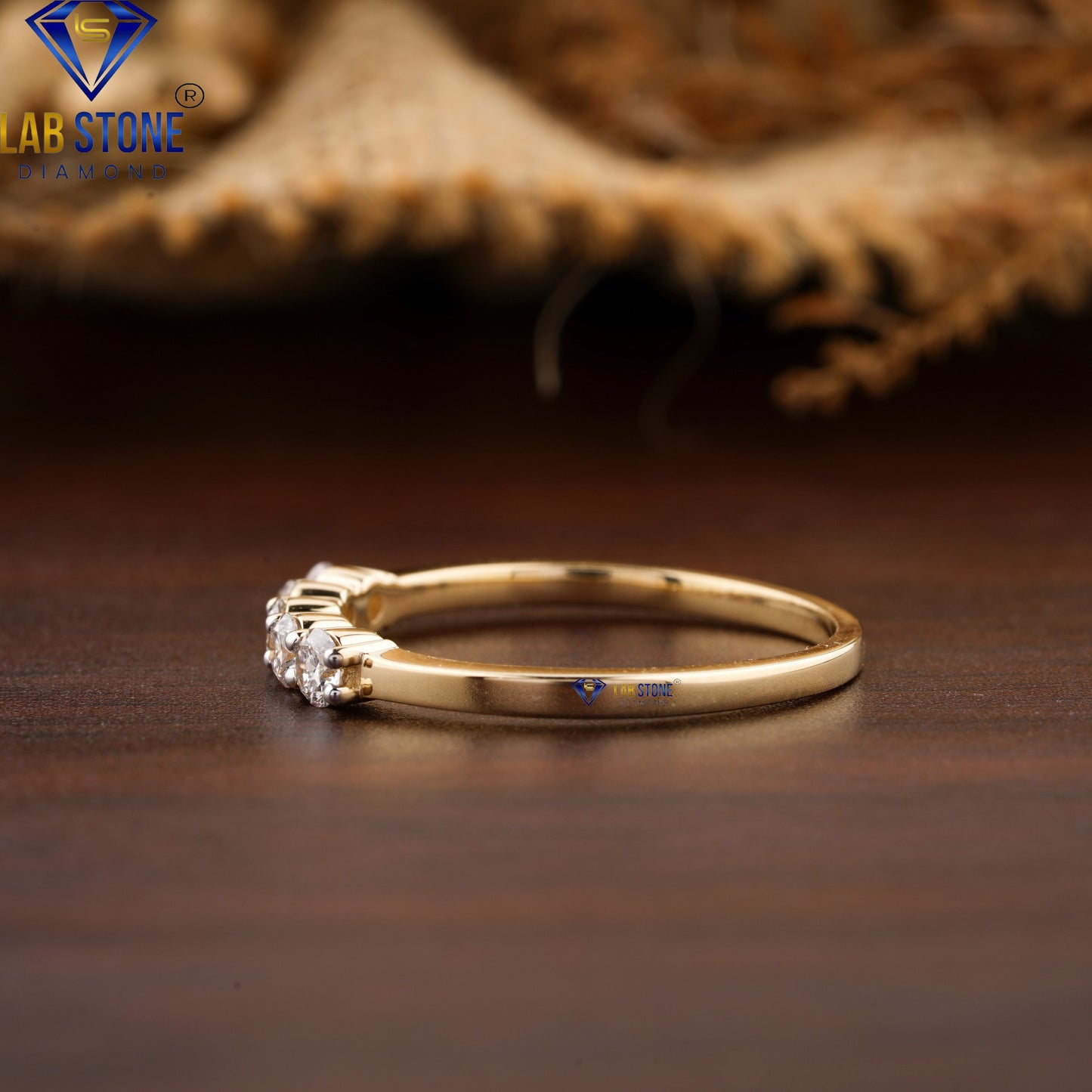 0.39 TDW Round Cut Women’s Diamond Band Ring