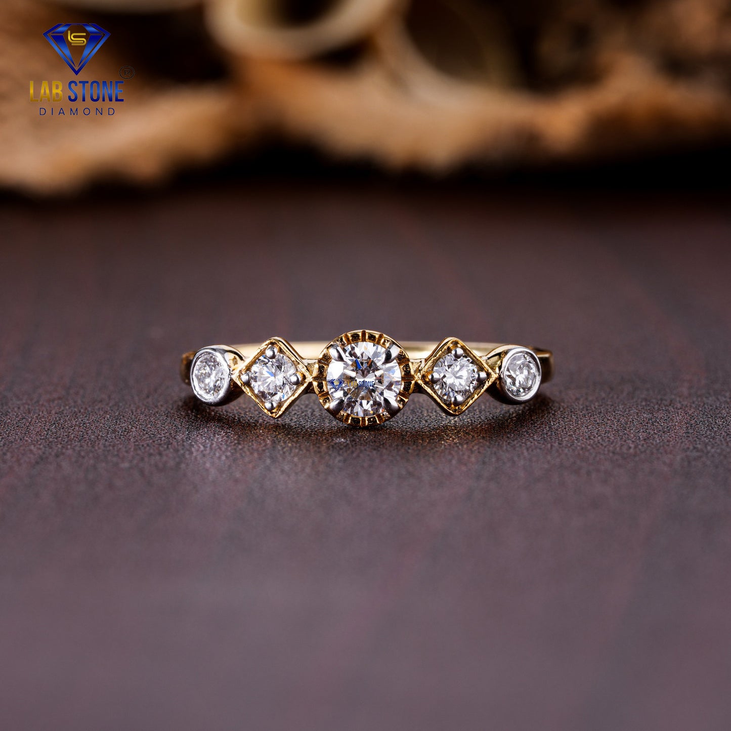 0.49 TDW Round Cut Diamond women's Band