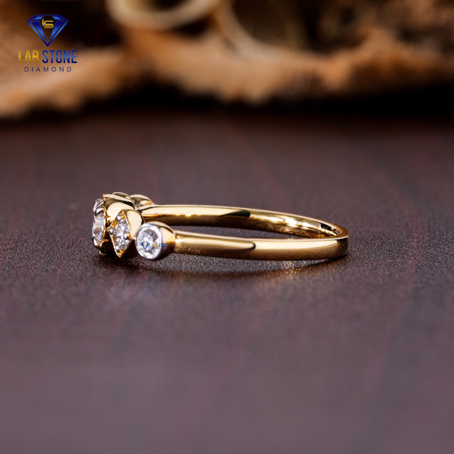 0.49 TDW Round Cut Diamond women's Band
