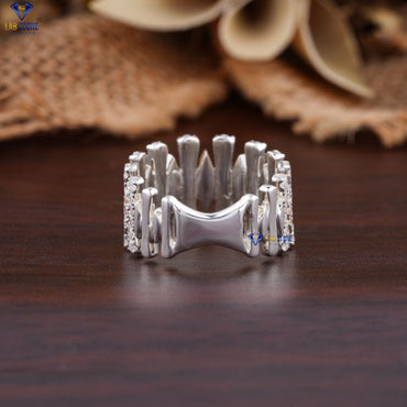 1.46 TDW Round Cut Women's Diamond Band Ring