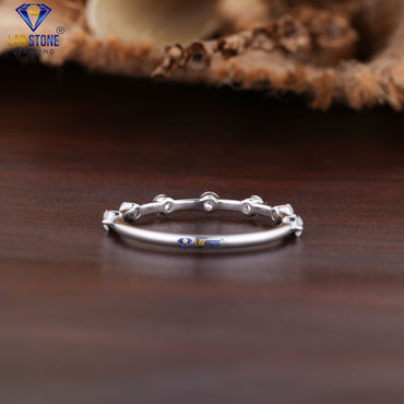 0.24 TDW Round Cut Women's Diamond Band Ring