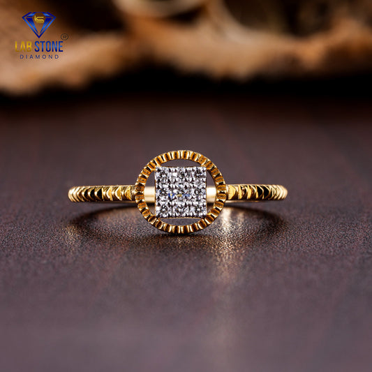 0.12 TDW Round Cut Diamond Women's Engagement Ring