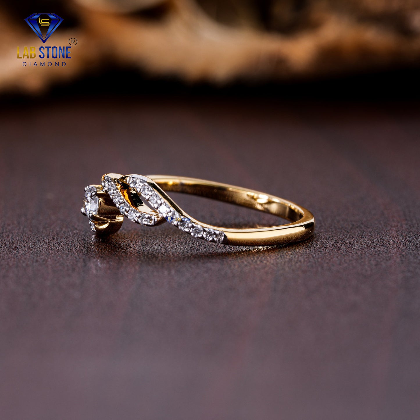 0.23 TDW Round Cut Diamond Engagement Ring