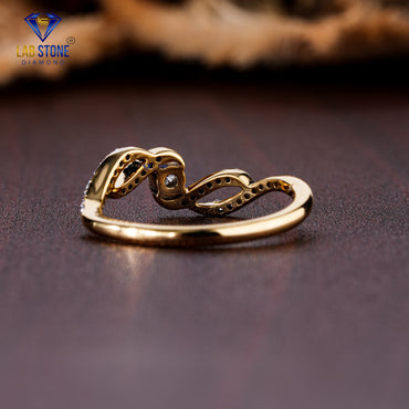 0.23 TDW Round Cut Diamond Engagement Ring