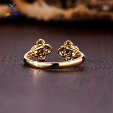 0.52 TDW Round Cut Diamond Women's Engagement Ring