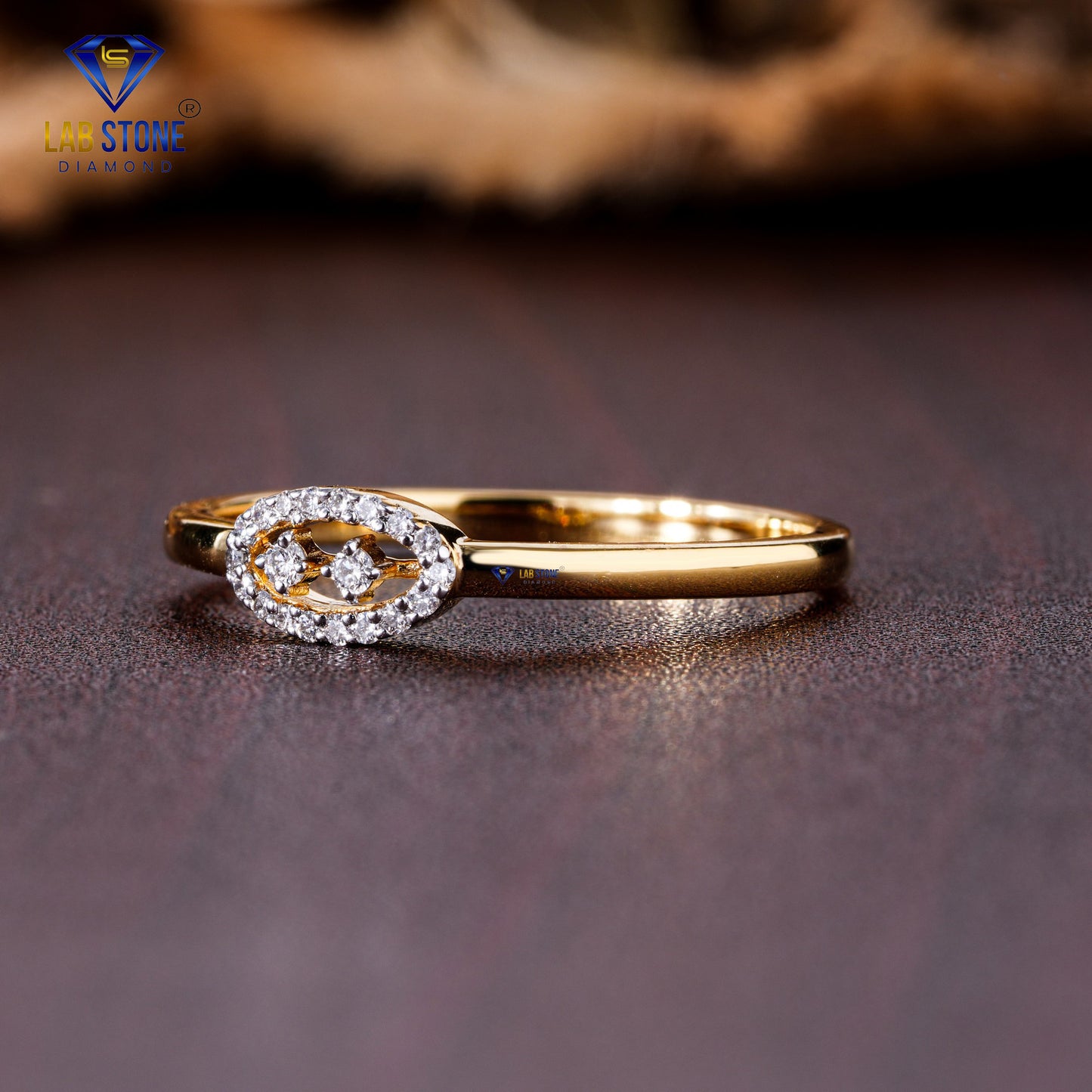 0.06 TDW Round Cut Diamond Engagement Ring