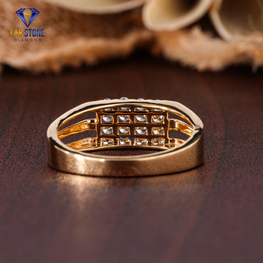0.40 TDW Round Cut Diamond Men's Engagement Ring