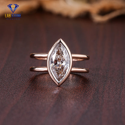 1.60 Carat Marquise Cut Diamond Solitaire Ring