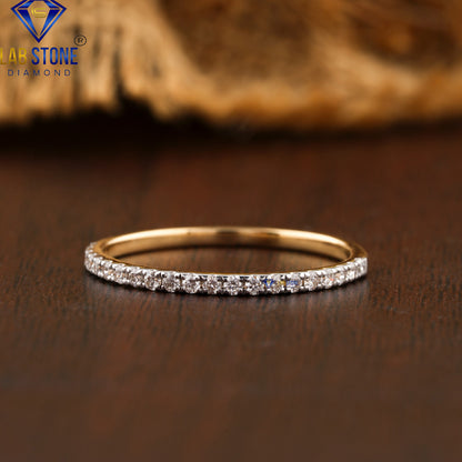 0.21 TDW Round Cut Diamond Women’s Band Ring