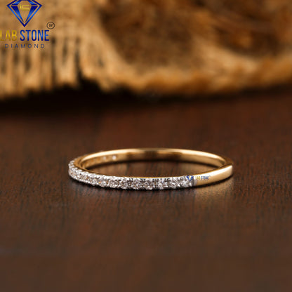 0.21 TDW Round Cut Diamond Women’s Band Ring