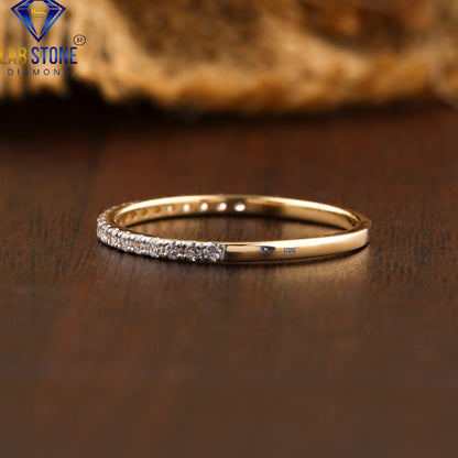 0.21 TDW Round Cut Diamond Women’s Band Ring