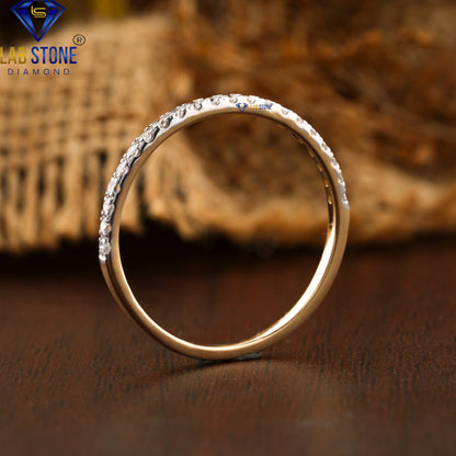 0.21 TDW Round Cut Diamond Women’s Band Ring