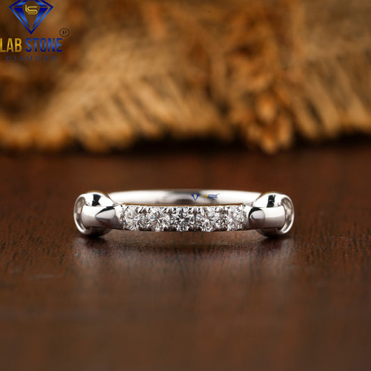0.22 TDW Round Cut Diamond Women’s Band