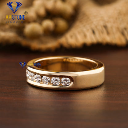 0.71 TDW Round Cut Women’s Diamond Band Ring