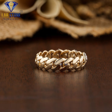 0.108 TDW Round Cut Women’s Diamond Band Ring