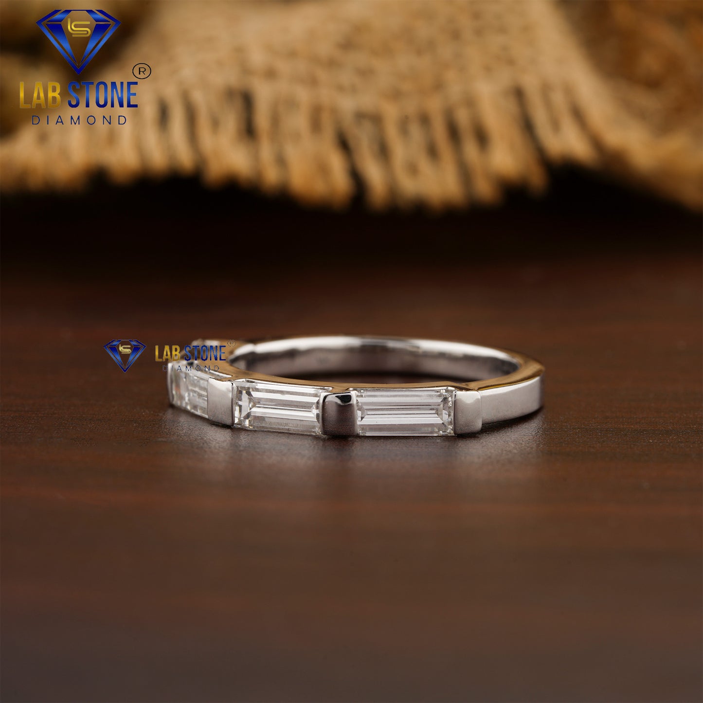 2.00 TDW Baguette Cut Women’s Diamond Band