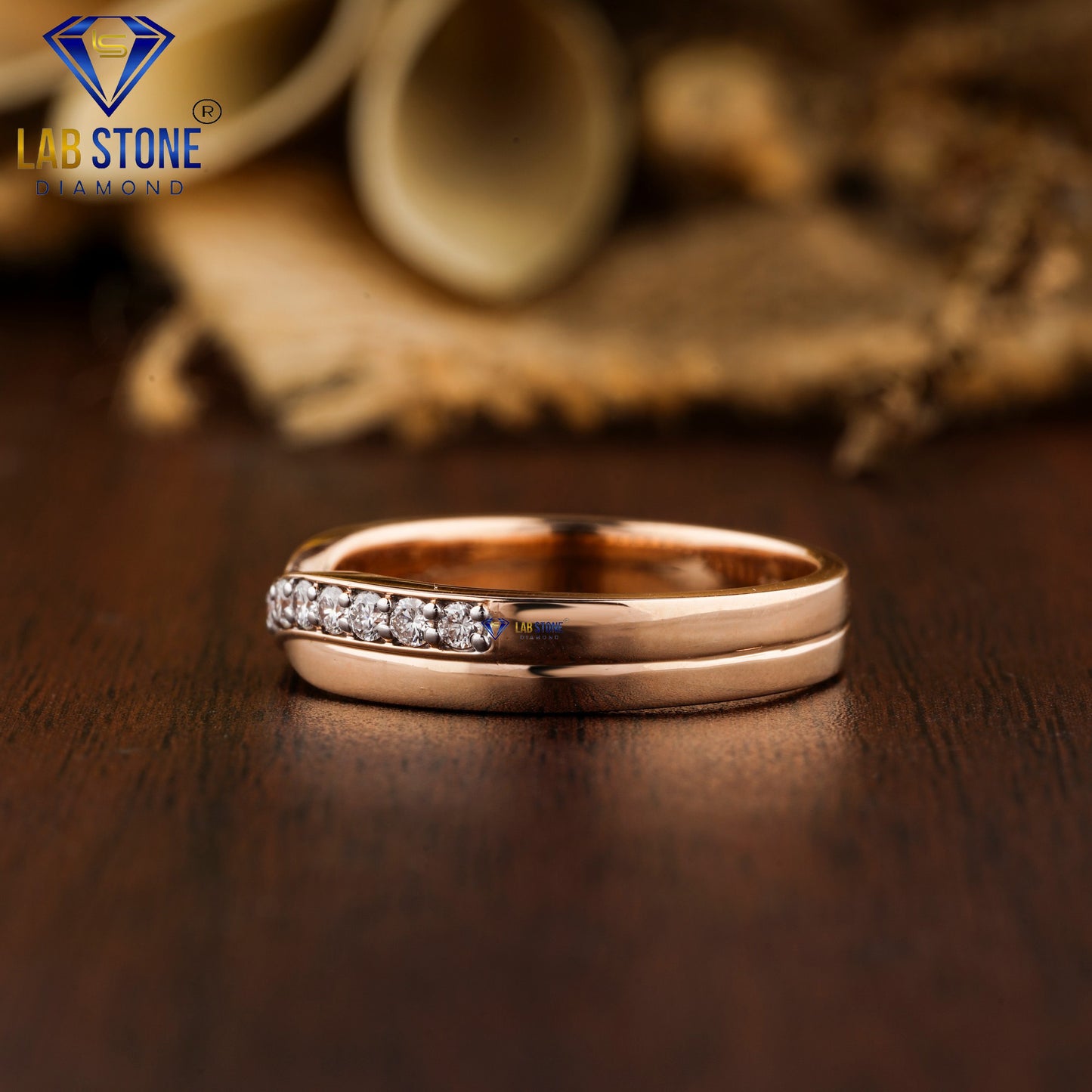 0.294 TDW Round Cut Diamond Women’s Band Ring