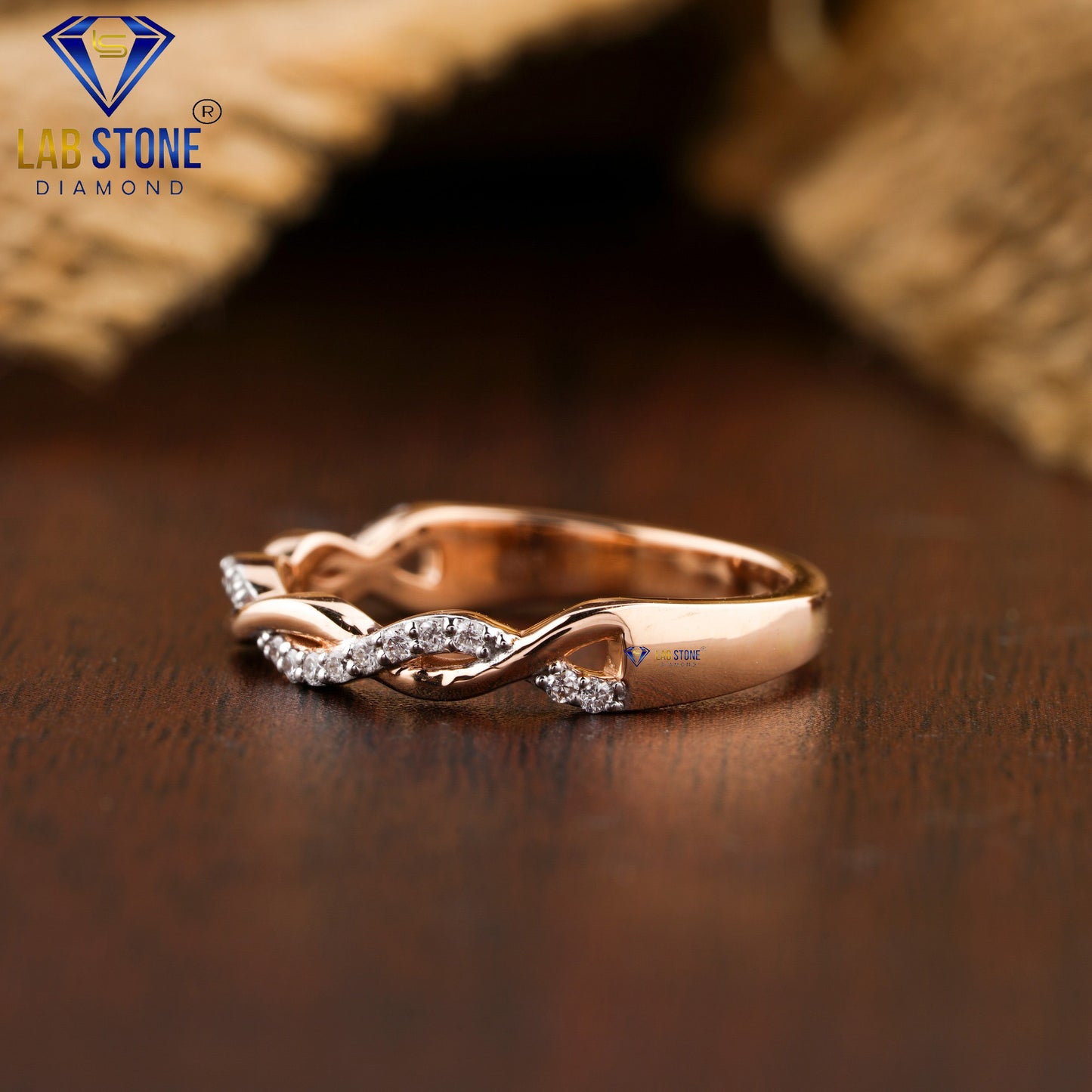 0.10 TDW Round Cut Women’s Diamond Band Ring