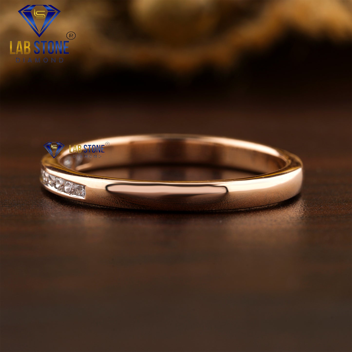 0.10 TDW Round Cut Women's Diamond Band Ring