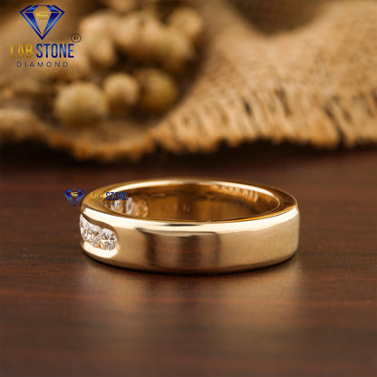 0.71 TDW Round Cut Women’s Diamond Band Ring