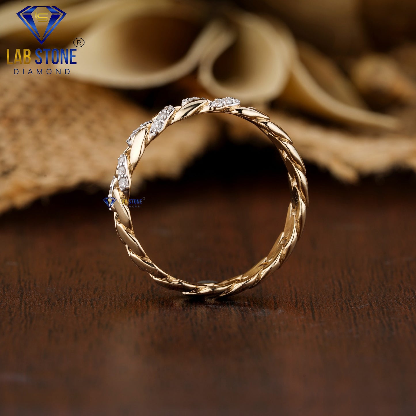 0.108 TDW Round Cut Women’s Diamond Band Ring