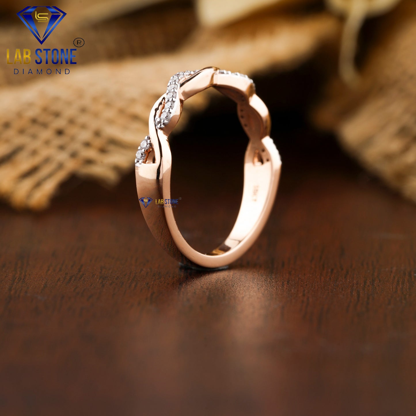 0.10 TDW Round Cut Women’s Diamond Band Ring