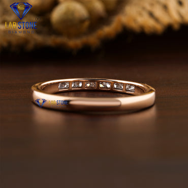 0.10 TDW Round Cut Women's Diamond Band Ring