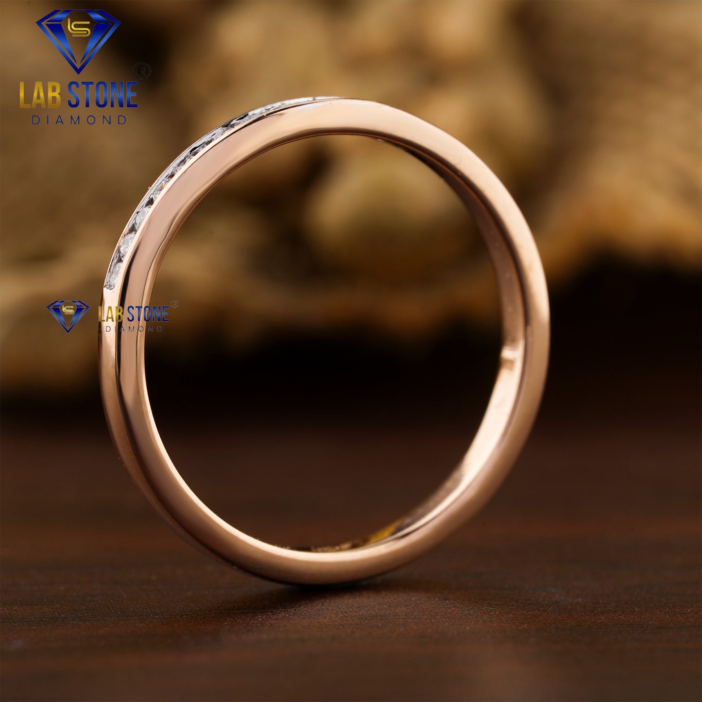 0.10 TDW Round Cut Women's Diamond Band Ring