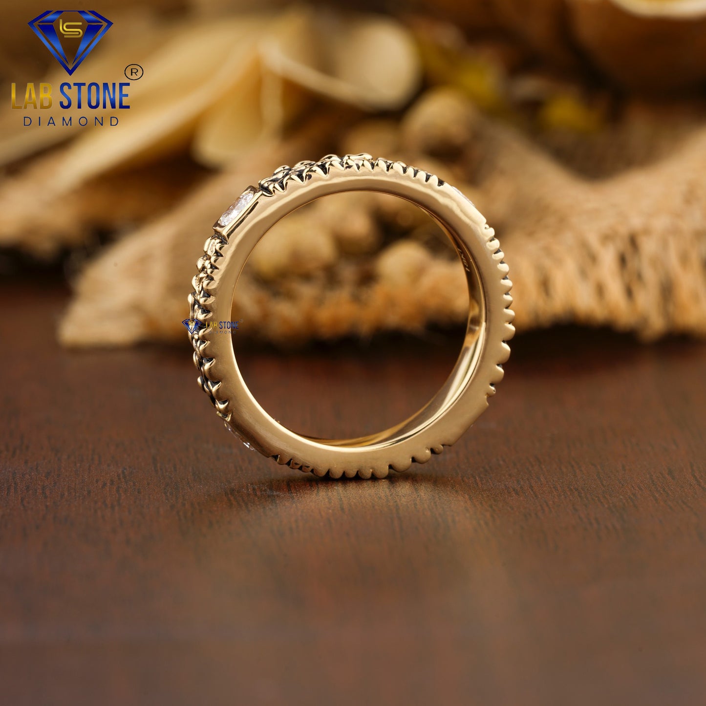 0.756 TDW Fancy Green Baguette & Cushion Cut Women’s Gemstone & Diamond Band