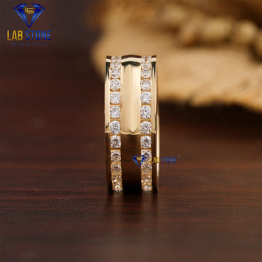 1.67 TDW Round Cut Women's Diamond Band Ring