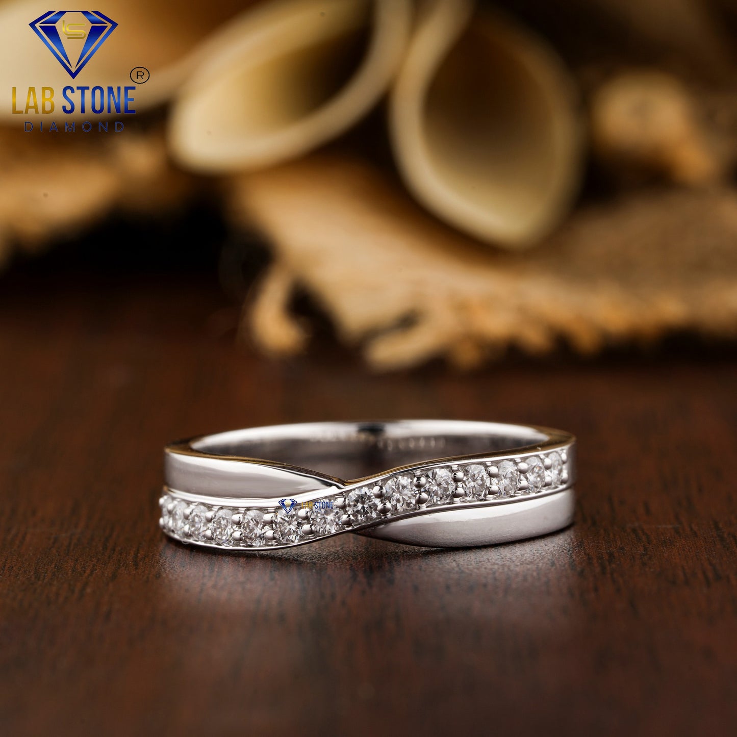 0.29 TDW Round Cut Women’s Diamond Band Ring