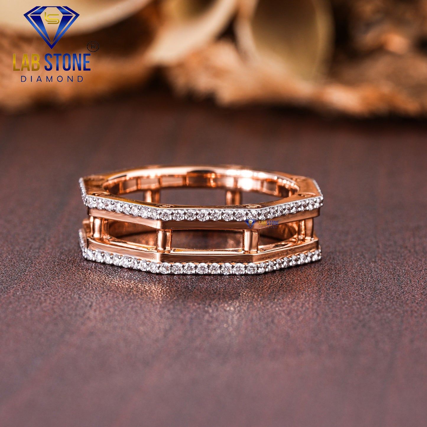 0.64 TDW Round cut Diamond Women’s Band