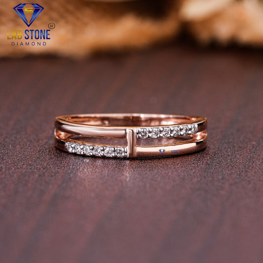 0.12 TDW Round Cut Diamond Women's Engagement Ring