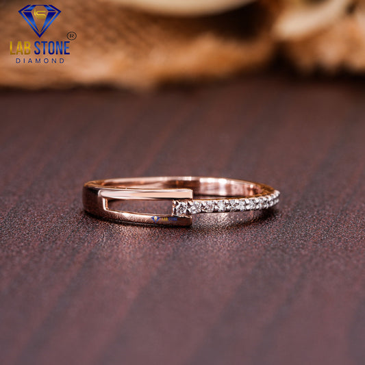 0.07 TDW Round Cut Women’s Engagement Diamond Ring