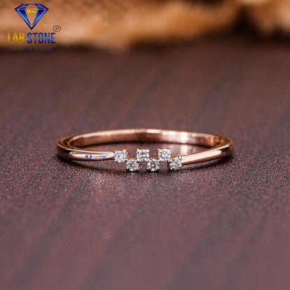 0.04 TDW Round Cut Women’s Engagement Diamond Ring