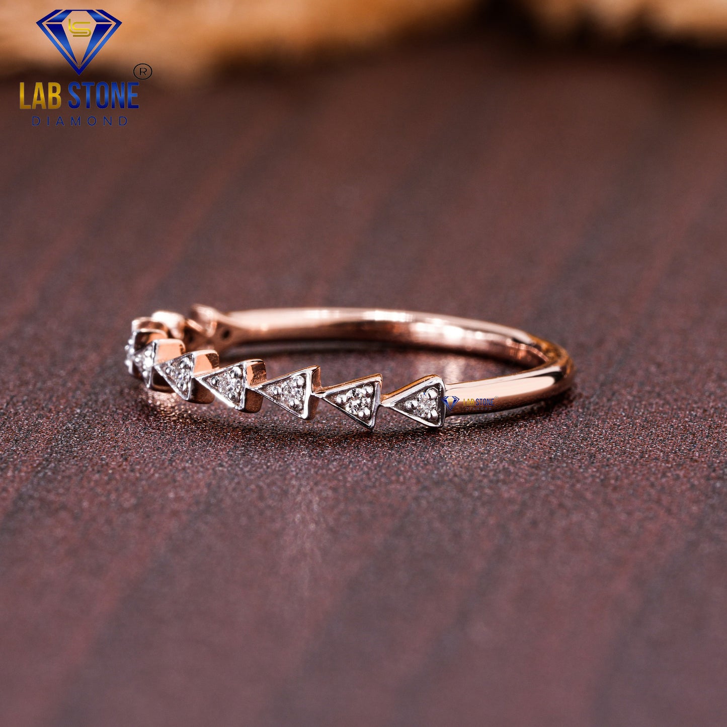 0.05 TDW Round Cut Diamond Women’s Engagement Band