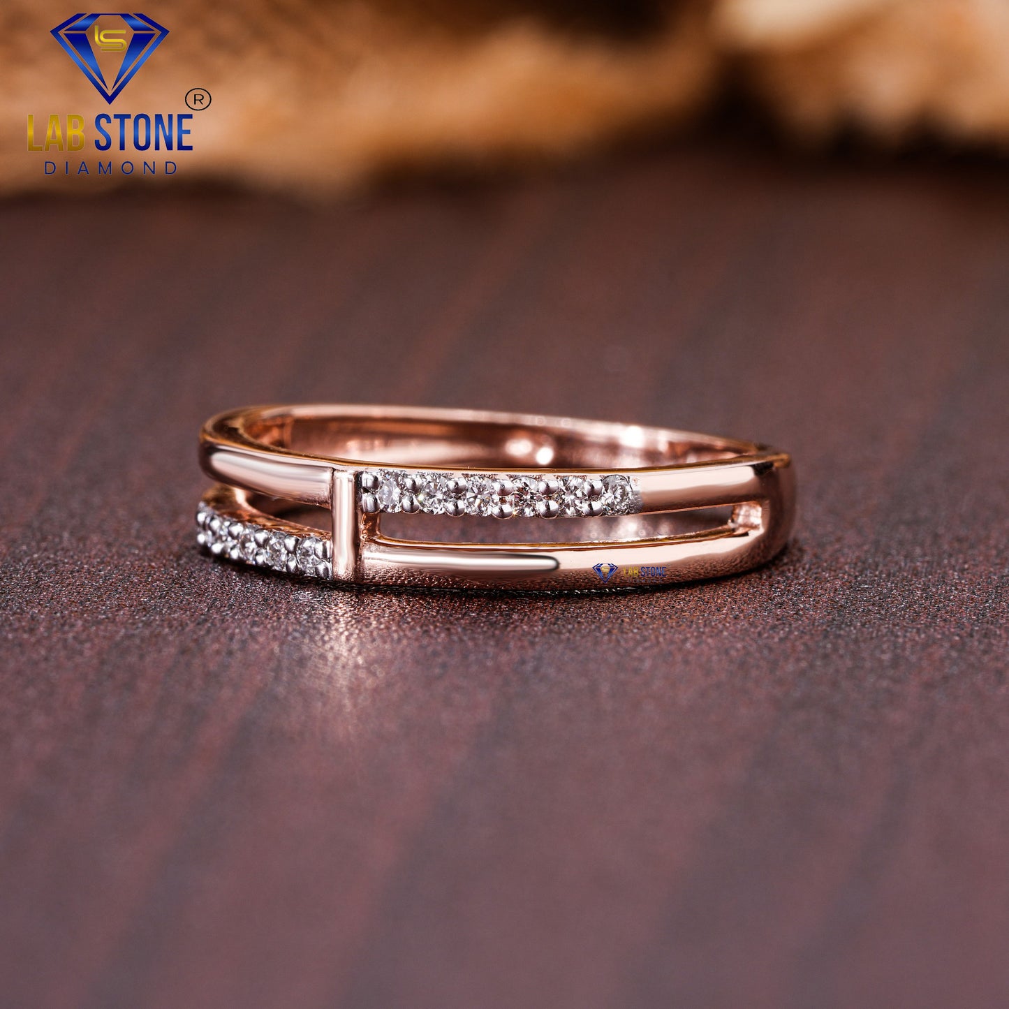 0.12 TDW Round Cut Diamond Women's Engagement Ring