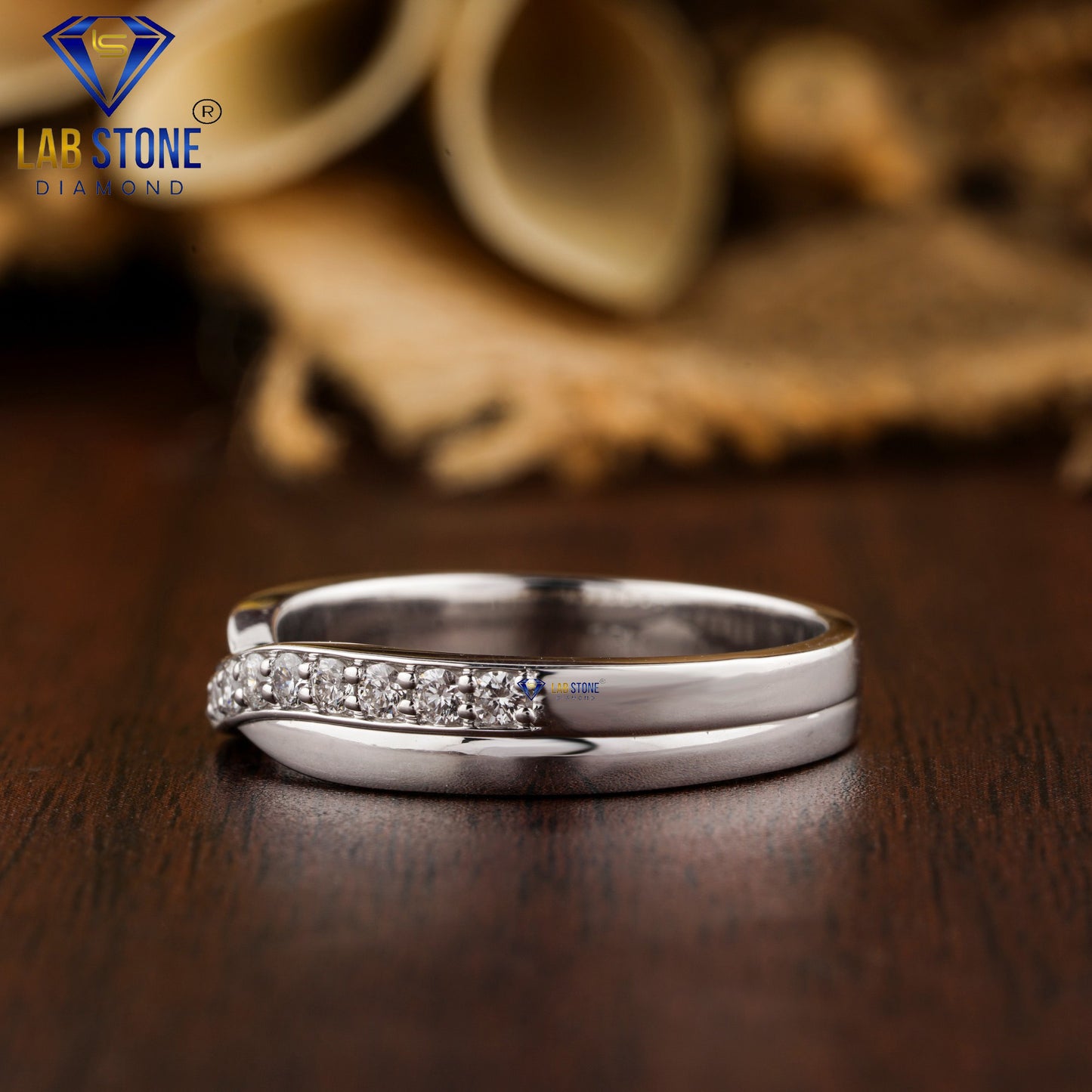 0.29 TDW Round Cut Women’s Diamond Band Ring