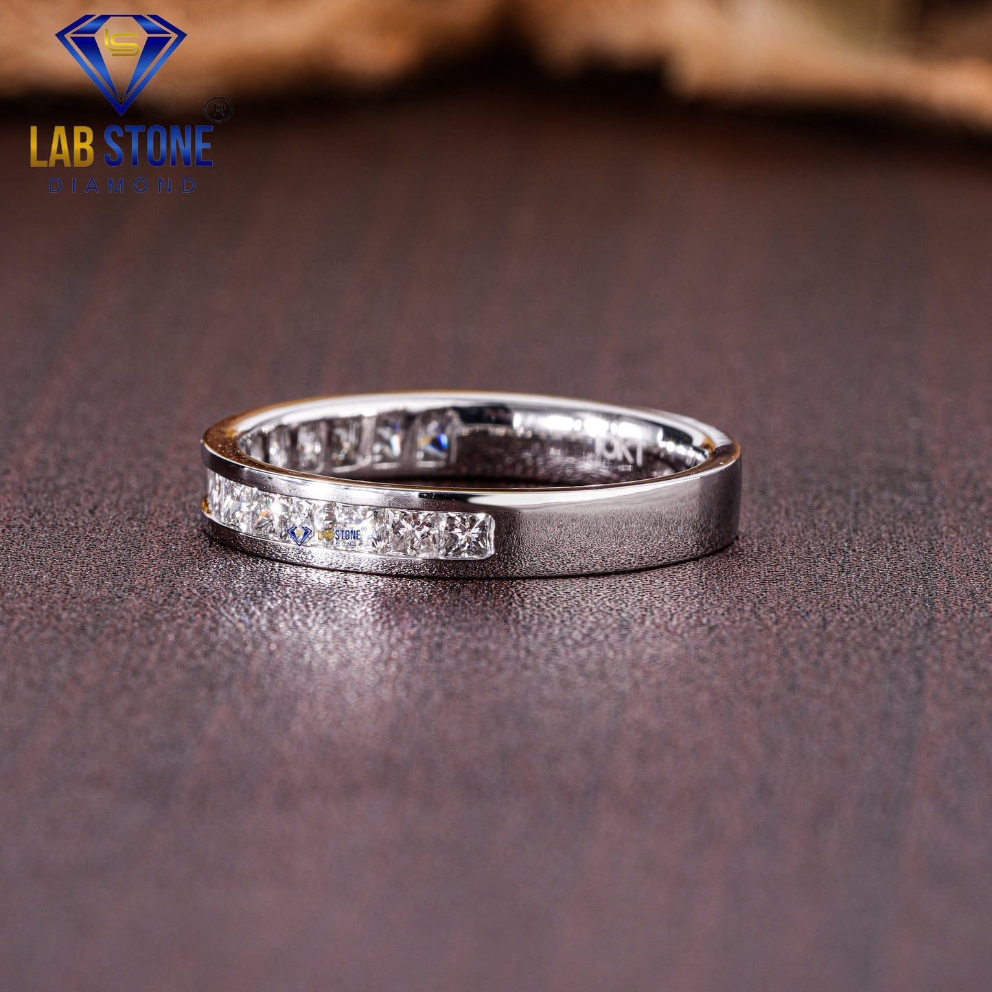 0.75 TDW Princess Cut Diamond Women's Band