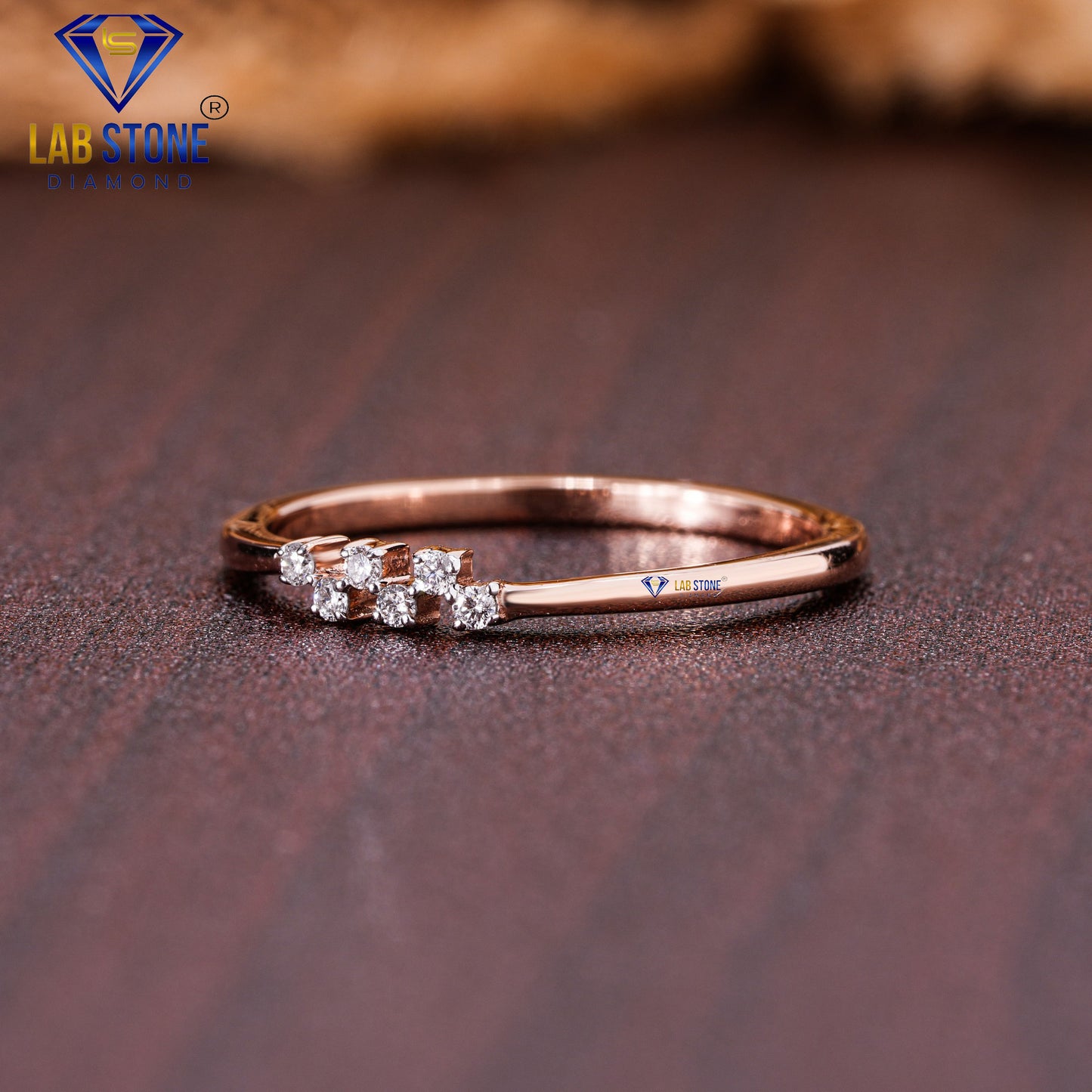 0.04 TDW Round Cut Women’s Engagement Diamond Ring