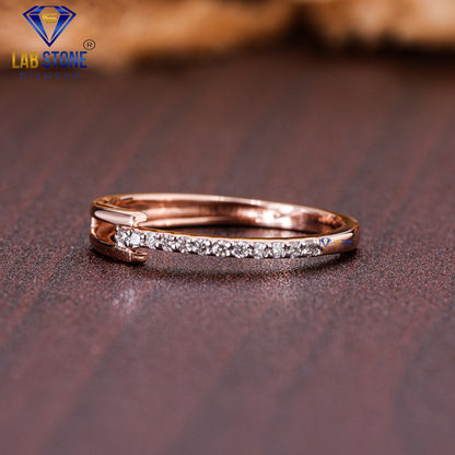 0.07 TDW Round Cut Women’s Engagement Diamond Ring