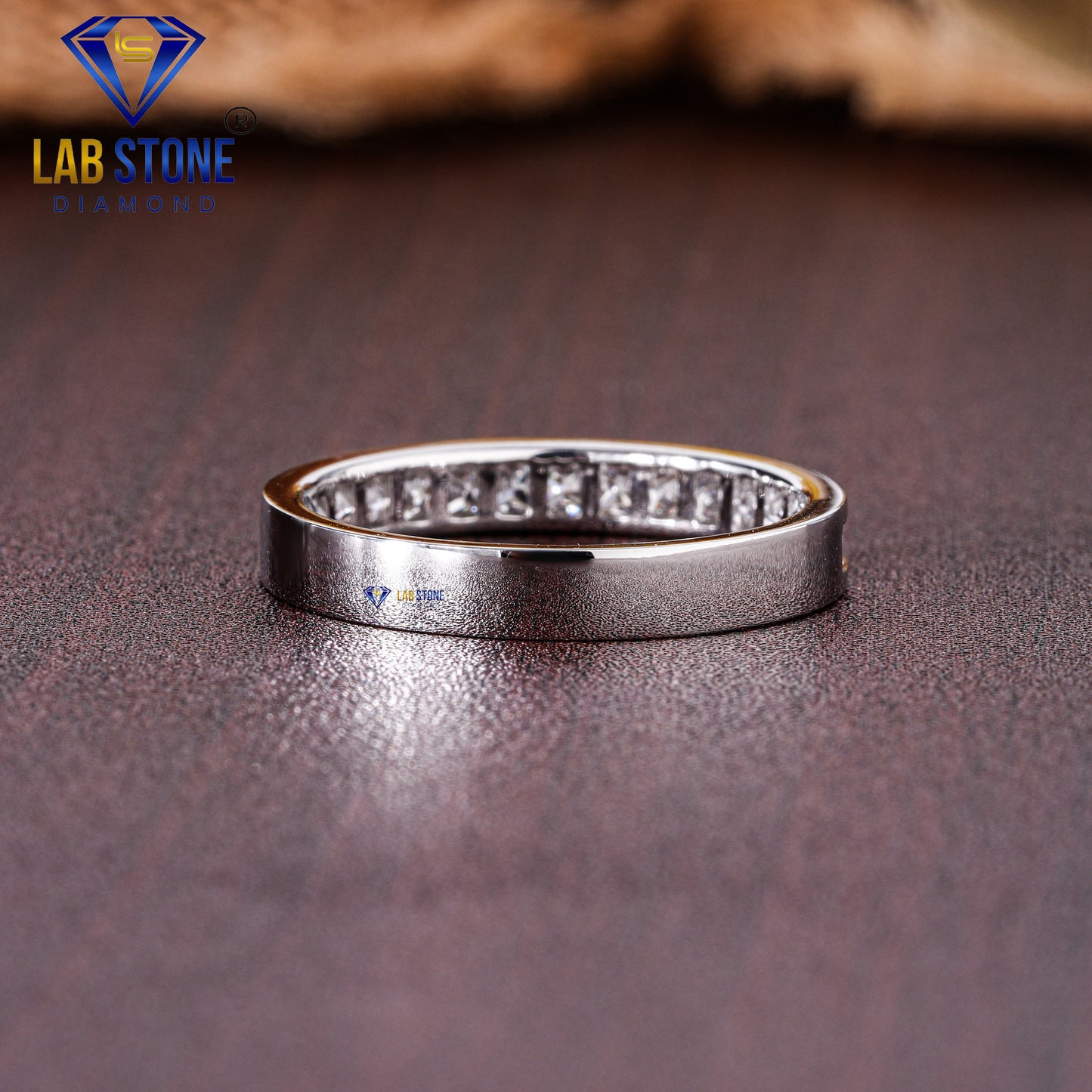 0.75 TDW Princess Cut Diamond Women's Band