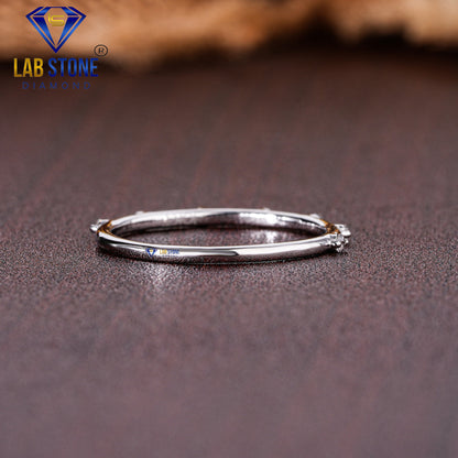 0.07 TDW Round Cut Diamond Women's Band