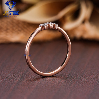 0.04 TDW Round Cut Women’s Engagement Diamond Ring