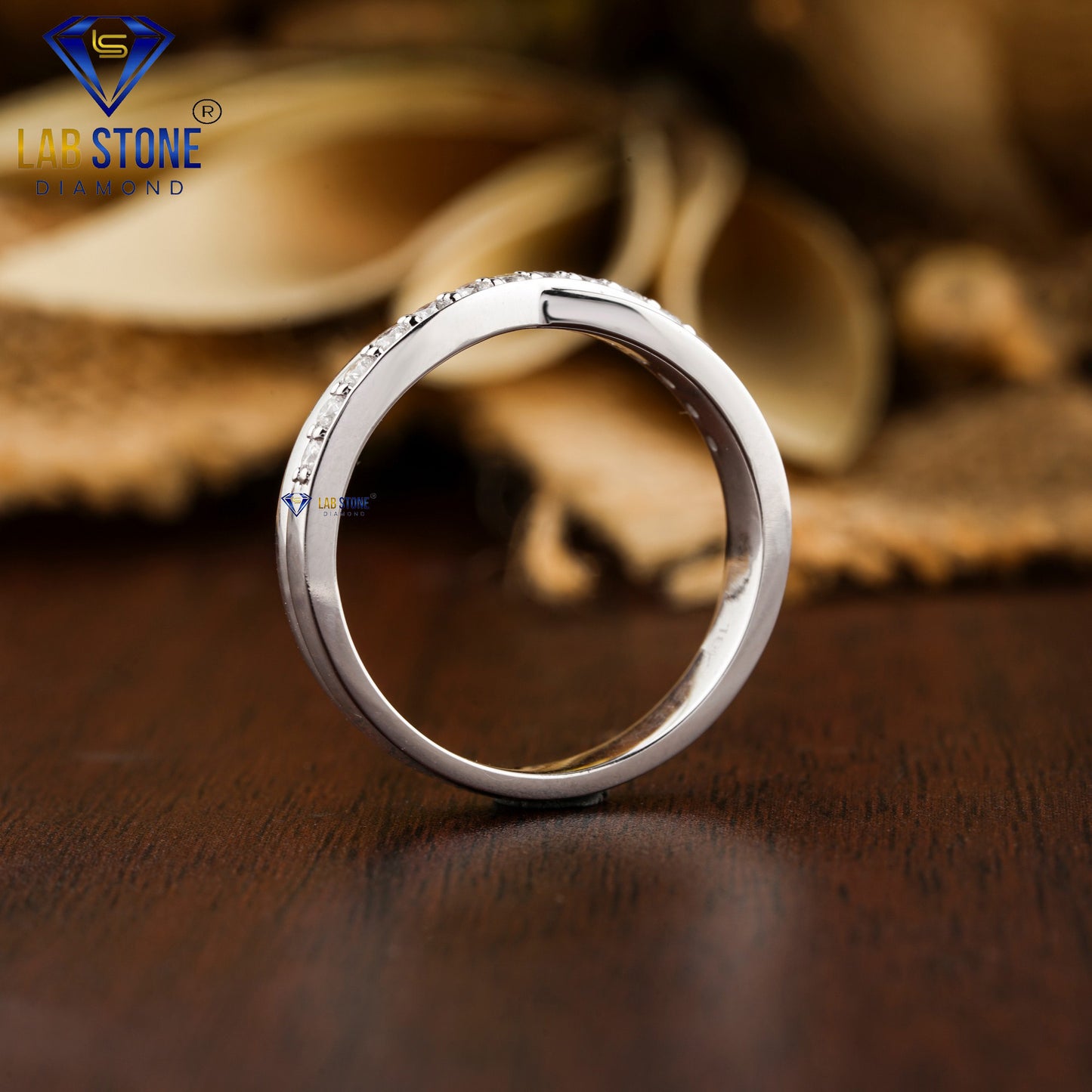 0.29 TDW Round Cut Women’s Diamond Band Ring